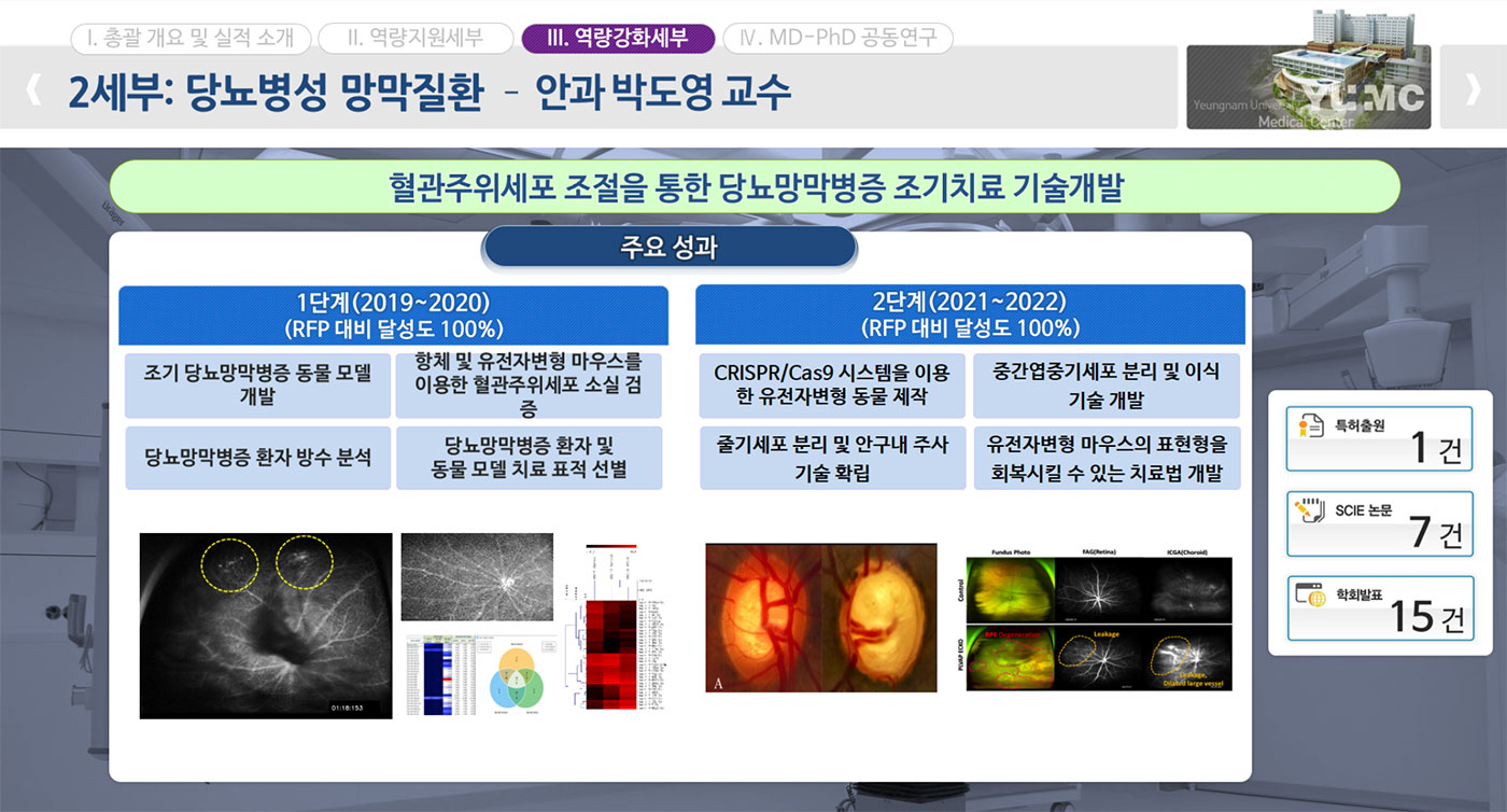 당뇨병성 망막질환 - 안과 박도영 교수